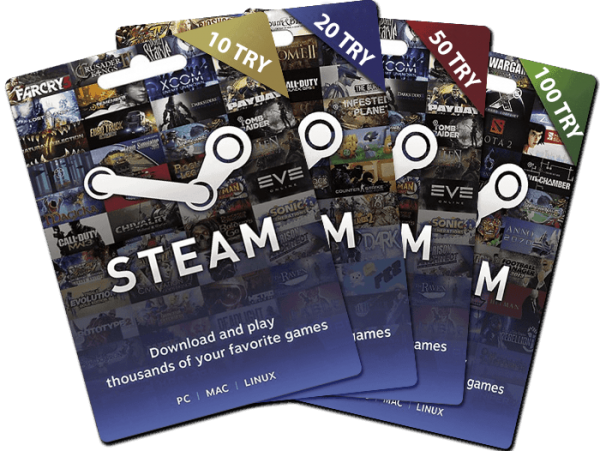 Steam GIFT Cards TL